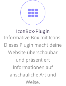 Icon Box für die Erlebniswelten